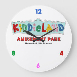 Melrose-Park Kiddieland Vergnügungspark, Illinois Große Wanduhr