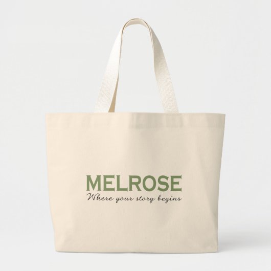 Melrose-Taschen-Tasche Jumbo Stoffbeutel (Vorne)