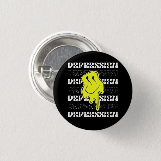 MELT_Depression_Black-Button Button (Vorne & Hinten)