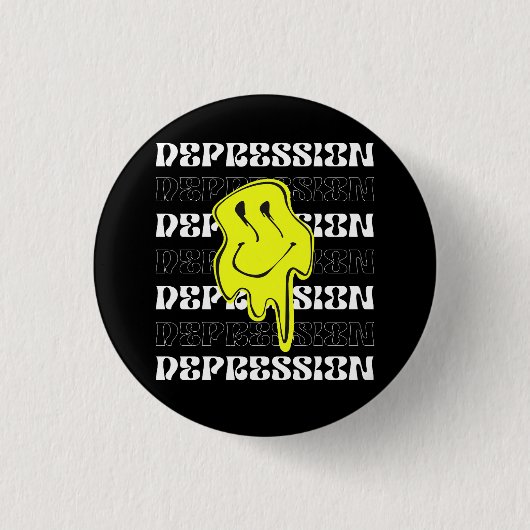 MELT_Depression_Black-Button Button (Vorderseite)