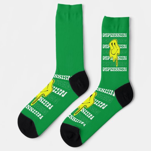 MELT_ Depression Socken (Linkes Detail)