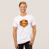 Melt Happens – Sunset Beach Vibes Design Tri-Blend Shirt (Vorderseite voll)