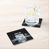 MELT ICE. Keychain Rechteckiger Pappuntersetzer (Vor Ort)