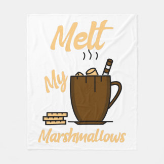 Melt meine Marshmallows Fleecedecke