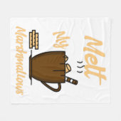 Melt meine Marshmallows Fleecedecke (Vorderseite (Horizontal))