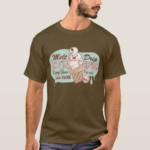Melt 'n' Drip Soft Serve Eiscreme-T-Shirt (Braun) T-Shirt