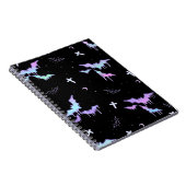 MeltaBat (schwarzes) Notizbuch Notizblock (Rechte Seite)