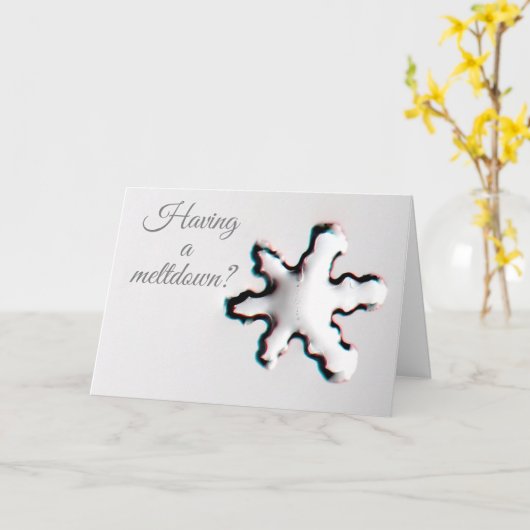 Meltdown Greeting Card Karte (Gelbe Blume)