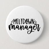 Meltdown Manager - Funny Mütterlichkeit Button (Vorderseite)