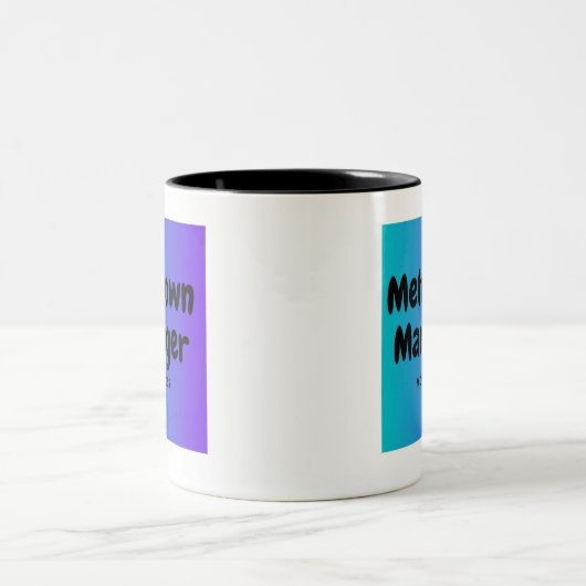 Meltdown Manager-Mama-Tasse Zweifarbige Tasse (Mittel)