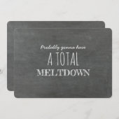 Meltdown Sweet Bridesmaid Vorschlag Einladung (Vorne/Hinten)