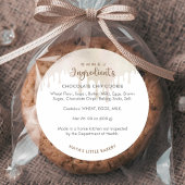 Melted Chocolate Bakery Ingredient Runder Aufkleber