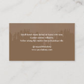 Melted Chocolate Watercolor Bakery Pastry Chef Visitenkarte (Rückseite)