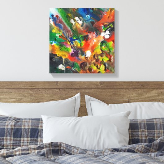 Melted Crayon Art Leinwand (Insitu (Schlafzimmer))