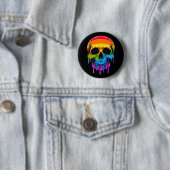 Melthing Rainbow Skull Button (Beispiel)