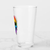 Melthing Rainbow Skull Glas (Links)