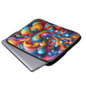 Melting Abstract Colors Laptopschutzhülle (Vorne Knopf)