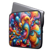 Melting Abstract Colors Laptopschutzhülle (Vorderseite Links)