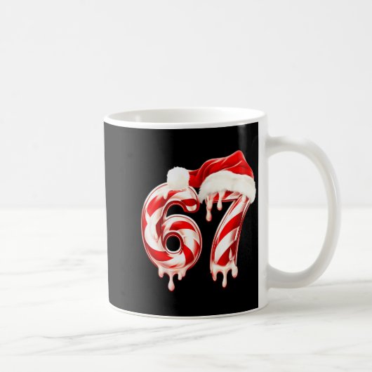 Melting Candy Cane 67 Christmas Design, Santa Hat Kaffeetasse (Rechts)