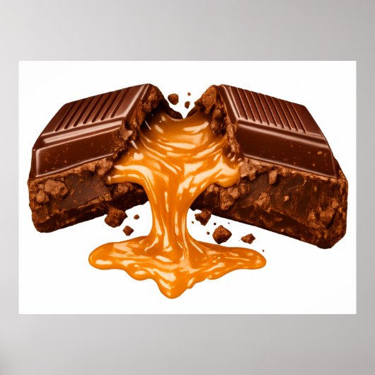 Melting Caramel Chocolate Poster (Vorne)