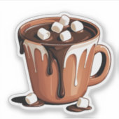 Melting Chocolate Volcano Fantasy sticker (Vorderseite)