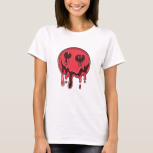 Melting Dark Smiley T-Shirt