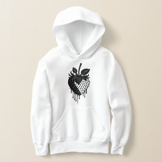 Melting Drip Strawberry Artwork Hoodie (Ablage )