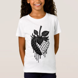 Melting Drip Strawberry Artwork T-Shirt