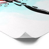 Melting Eye Psychedelic Pastel Goth Art Poster (Ecke)