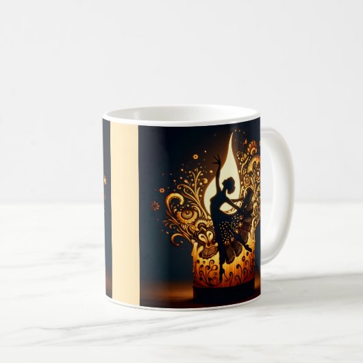 Melting Flamenco Dancer Kaffeetasse (VorderseiteRechts)