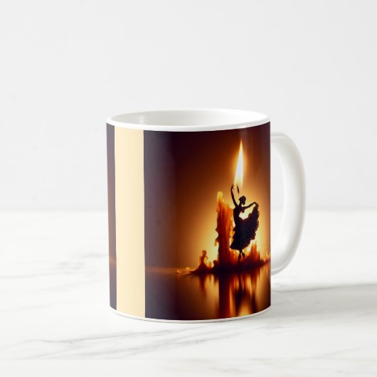Melting Flamenco Dancer Kaffeetasse (VorderseiteRechts)