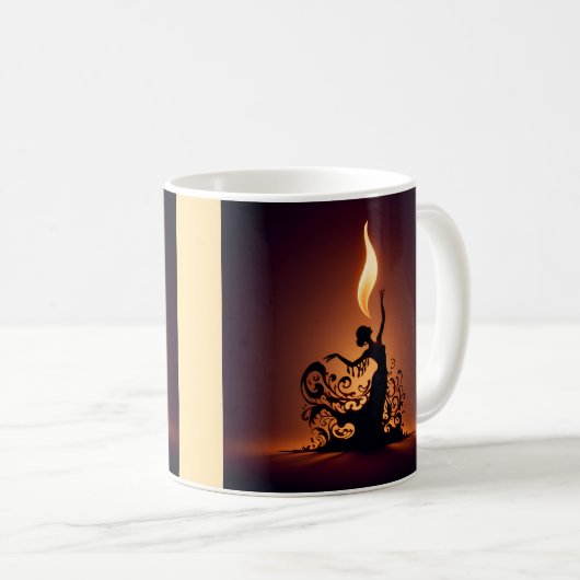 Melting Flamenco Dancer Kaffeetasse (VorderseiteRechts)