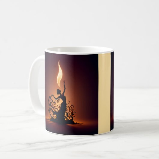 Melting Flamenco Dancer Kaffeetasse (Vorderseite Links)