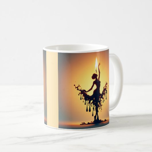 Melting Flamenco Dancer Kaffeetasse (VorderseiteRechts)