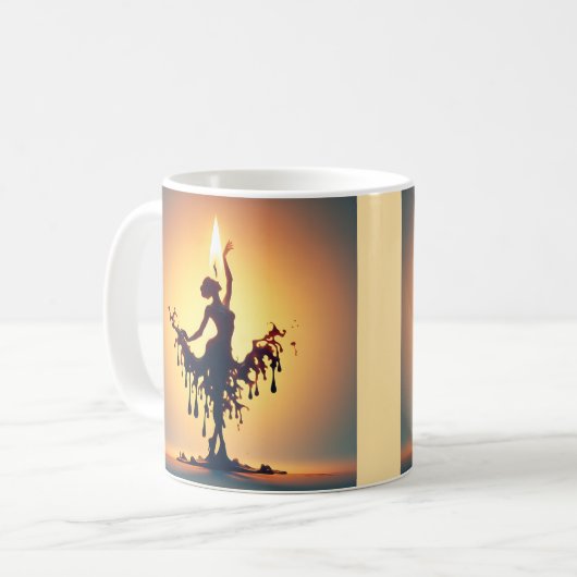 Melting Flamenco Dancer Kaffeetasse (Vorderseite Links)
