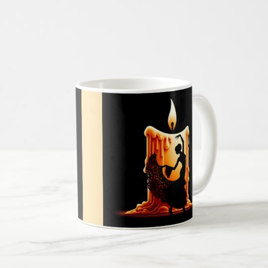 Melting Flamenco Dancer Kaffeetasse (VorderseiteRechts)