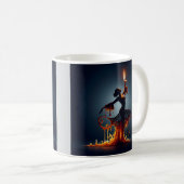 Melting Flamenco Dancer Kaffeetasse (VorderseiteRechts)