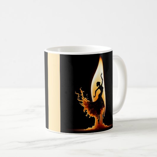 Melting Flamenco Dancer Kaffeetasse (VorderseiteRechts)