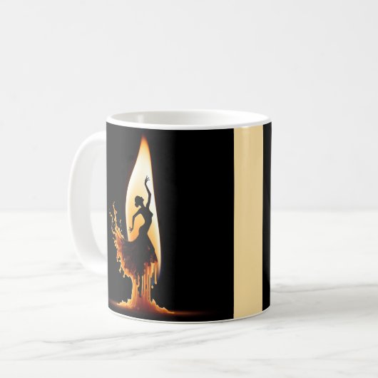 Melting Flamenco Dancer Kaffeetasse (Vorderseite Links)