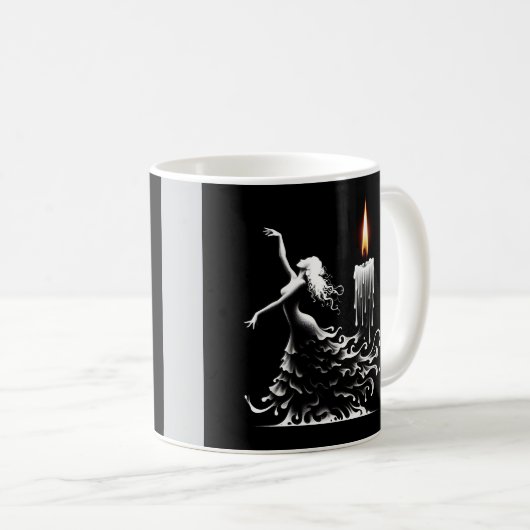 Melting Flamenco Dancer Kaffeetasse (VorderseiteRechts)