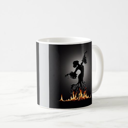 Melting Flamenco Dancer Kaffeetasse (VorderseiteRechts)