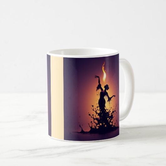 Melting Flamenco Dancer Kaffeetasse (VorderseiteRechts)