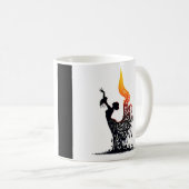 Melting Flamenco Dancer Kaffeetasse (VorderseiteRechts)