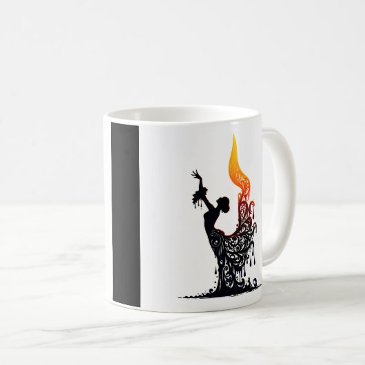 Melting Flamenco Dancer Kaffeetasse (VorderseiteRechts)