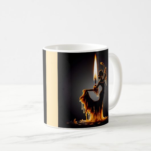 Melting Flamenco Dancer Kaffeetasse (VorderseiteRechts)