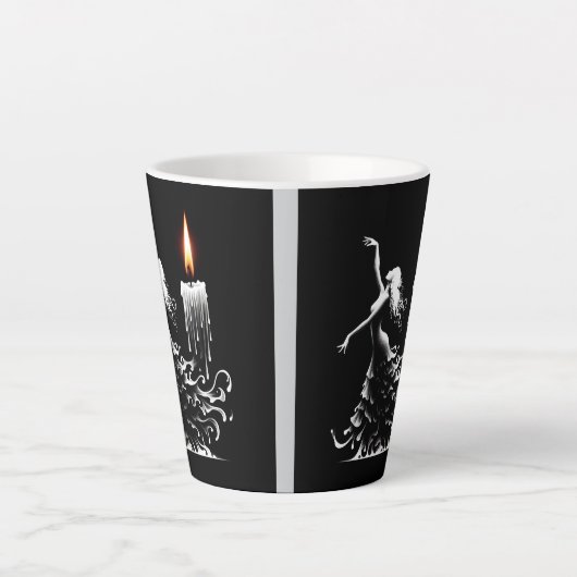 Melting Flamenco Dancer Milchtasse (Vorderseite)