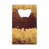 Melting Gold Abstrakt Geldkarten Flaschenöffner (Rückseite)