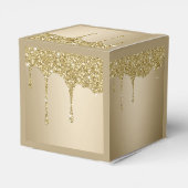 Melting Gold Glitzer Geschenkschachtel (Rückseite)