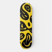 Melting Happy Face Skateboard (Vorderseite)