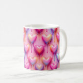 Melting Heart Mug – Pastel Love Design Kaffeetasse (VorderseiteRechts)